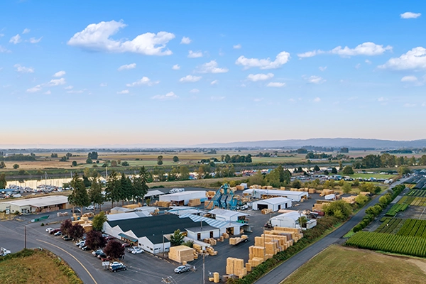 Drone shot of UPFP Scappoose